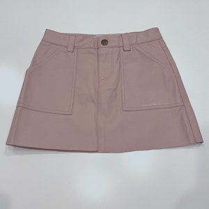 Zara Girls Faux Leather Skirt